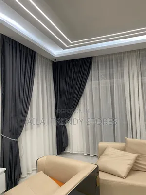 Dark Gray Curtains Per Metre