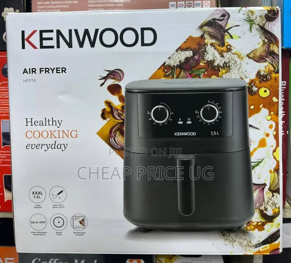 Kenwood 7.5l Air Fryer, Model Hfp76.000bk