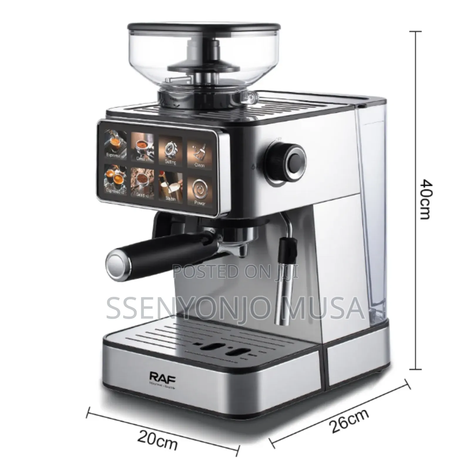 Raf Commercial Espresso Coffee Machine 1350w Smart Coffee Maker