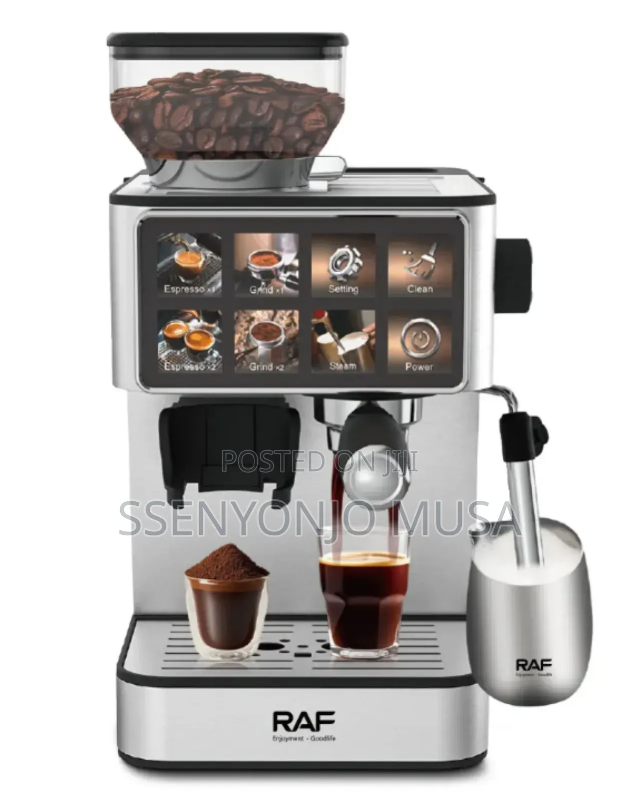 Raf Commercial Espresso Coffee Machine 1350w Smart Coffee Maker