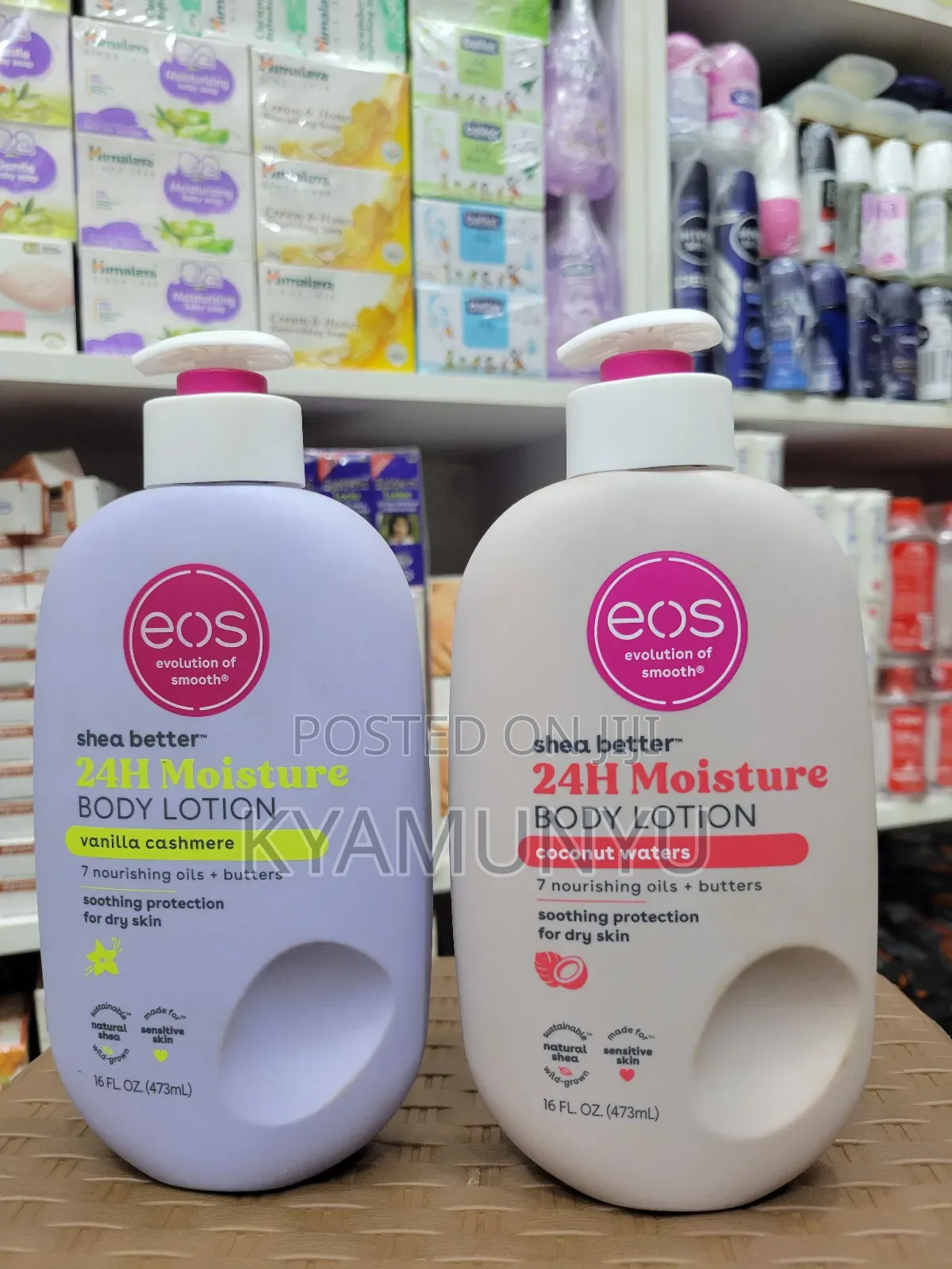Eos Shea Better 24 Hour Moisture Body Lotions.