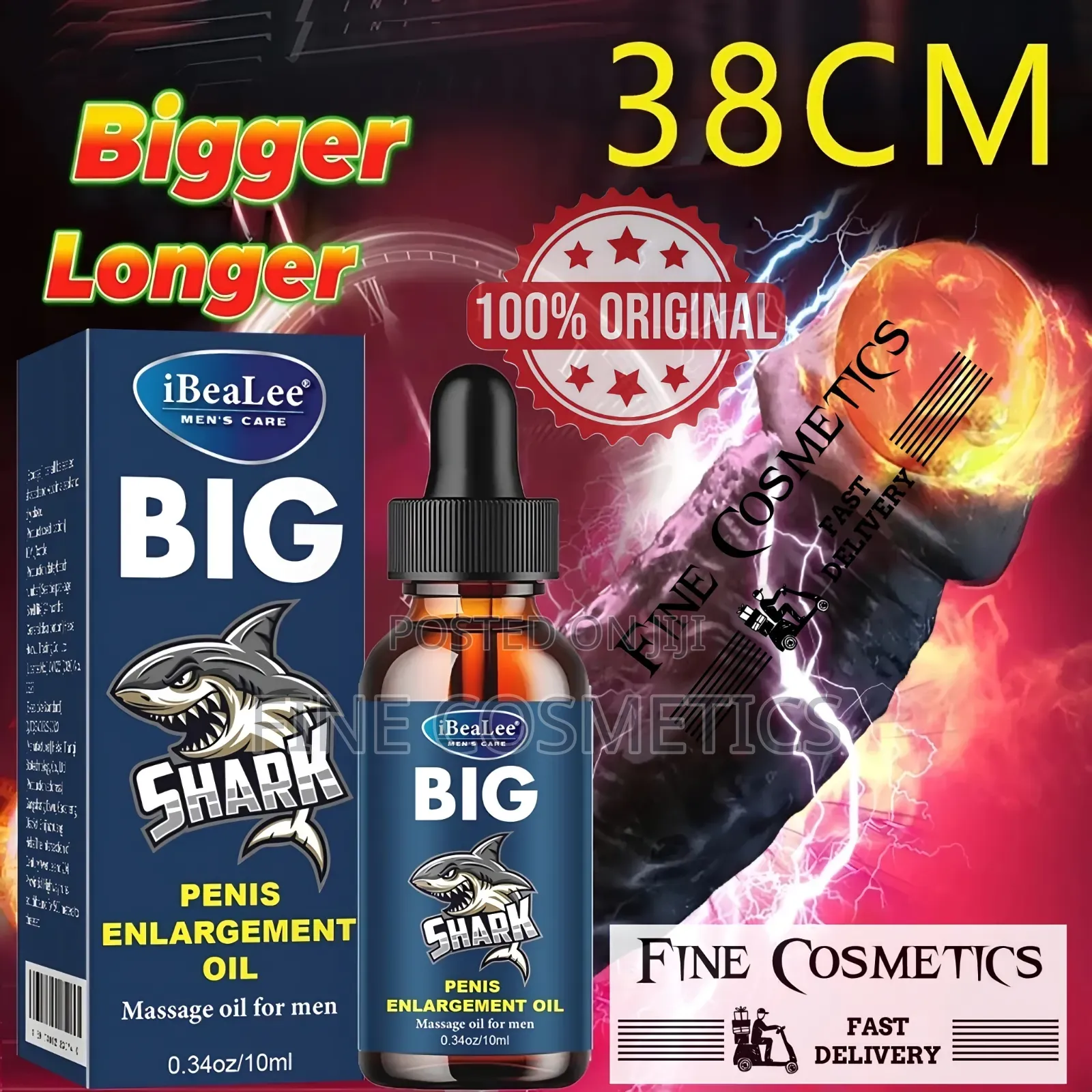 Mk,Mkii,Mkiii,Mkv XXL Big Shark Penis Enlargement Oil for Small Size