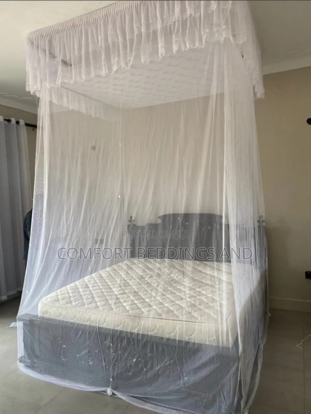 Ceiling Mosquito Net White / Rise And Drop