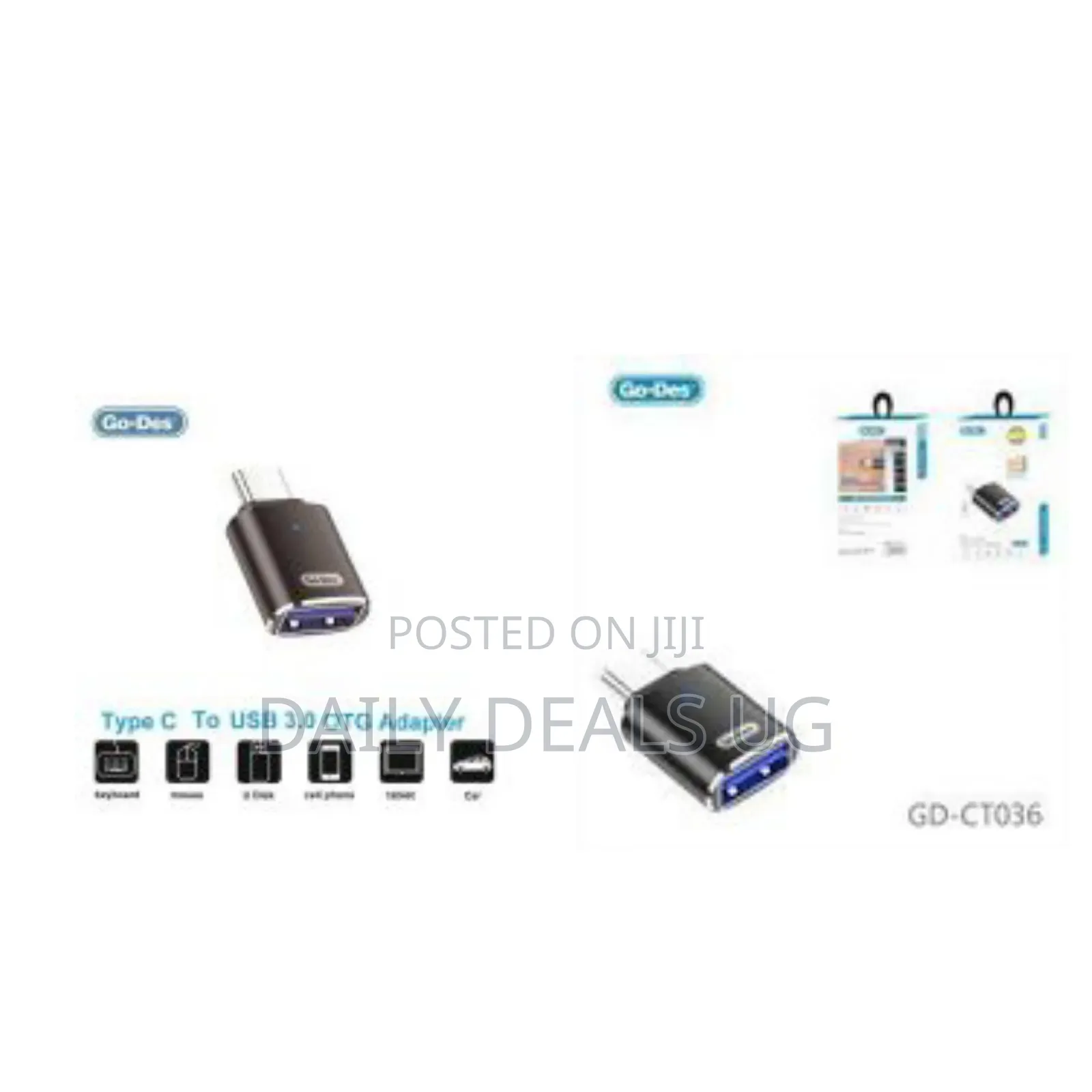 Go Des Type C to Usb a 3.0 Led Lighnin Otg