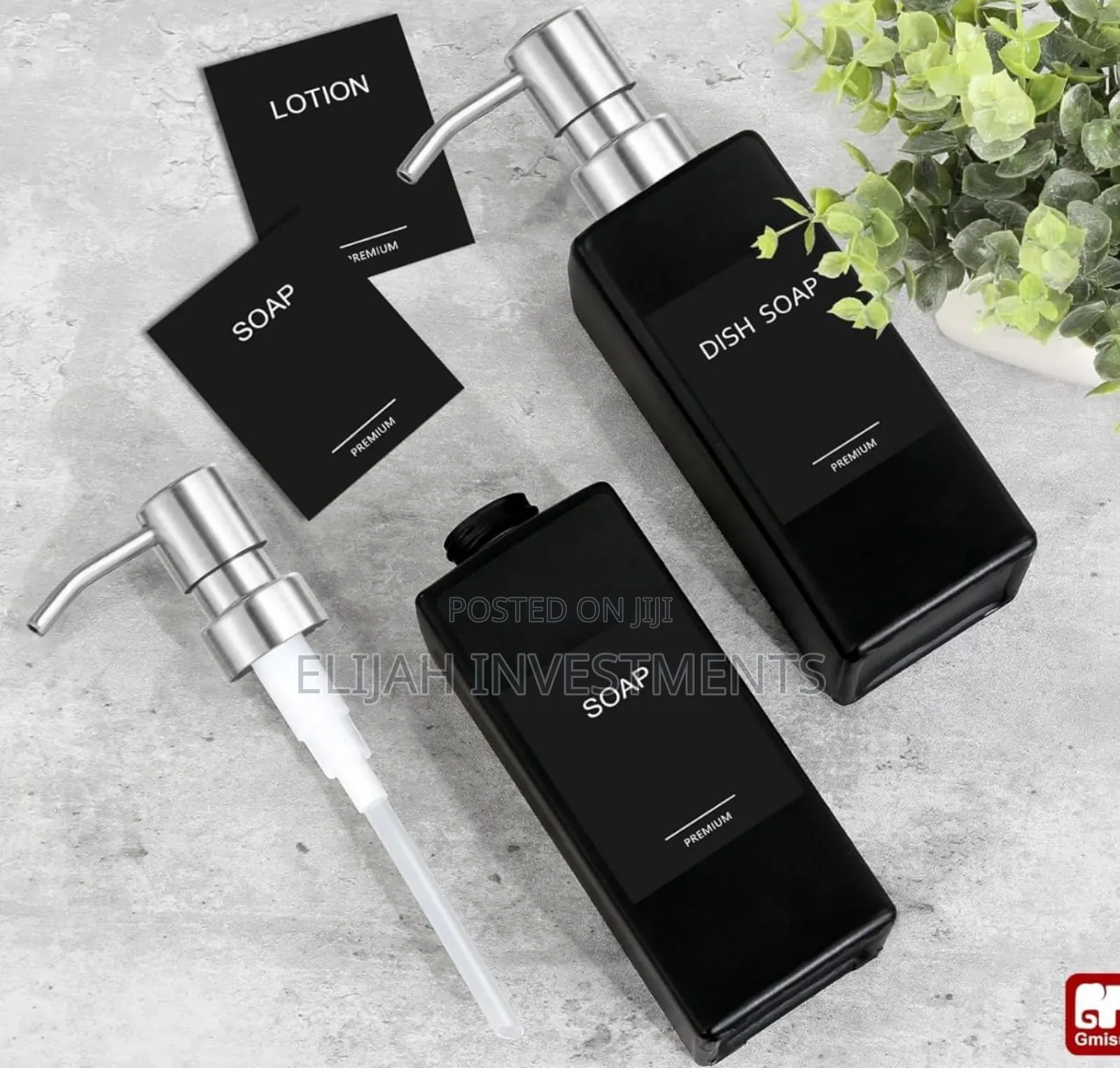 2pcs Ceramic Hand and Dish Soap Dispenser Set
