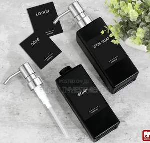 2pcs Ceramic Hand and Dish Soap Dispenser Set