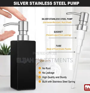2pcs Ceramic Hand and Dish Soap Dispenser Set