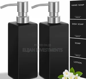 2pcs Ceramic Hand and Dish Soap Dispenser Set