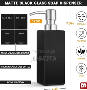 2pcs Ceramic Hand and Dish Soap Dispenser Set