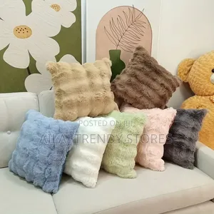 Rabbit Fur Throw Cushions