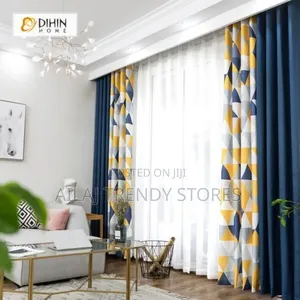 Blue Mix and Match Curtains Per Metre