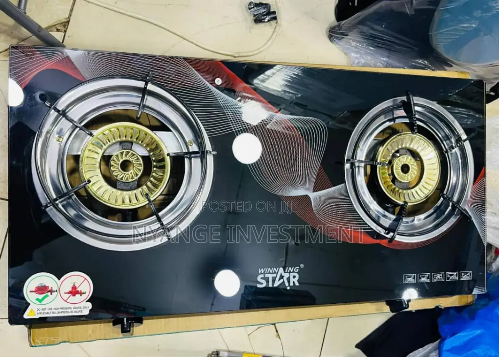 Winningstar Double Glass Burner . Gas Burner Double Glass