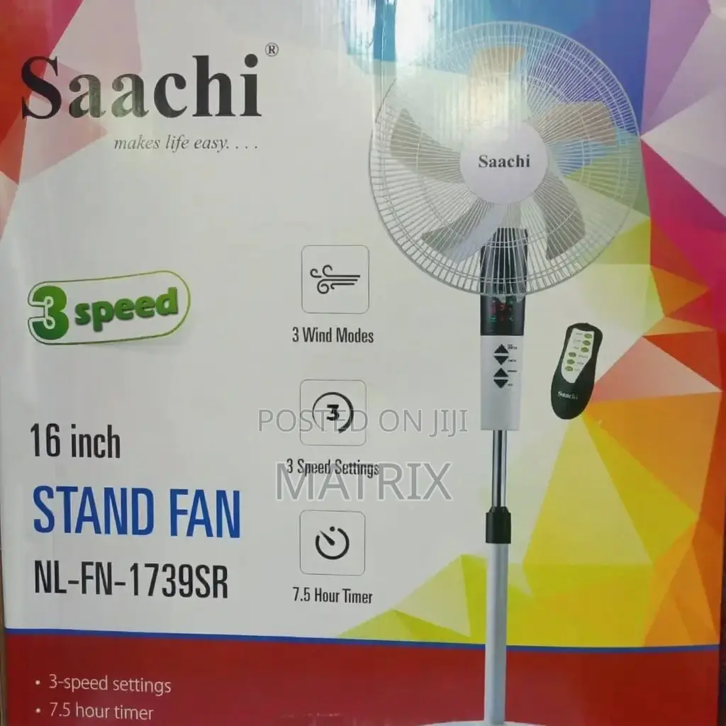 Saachi Stand Fan With Remote