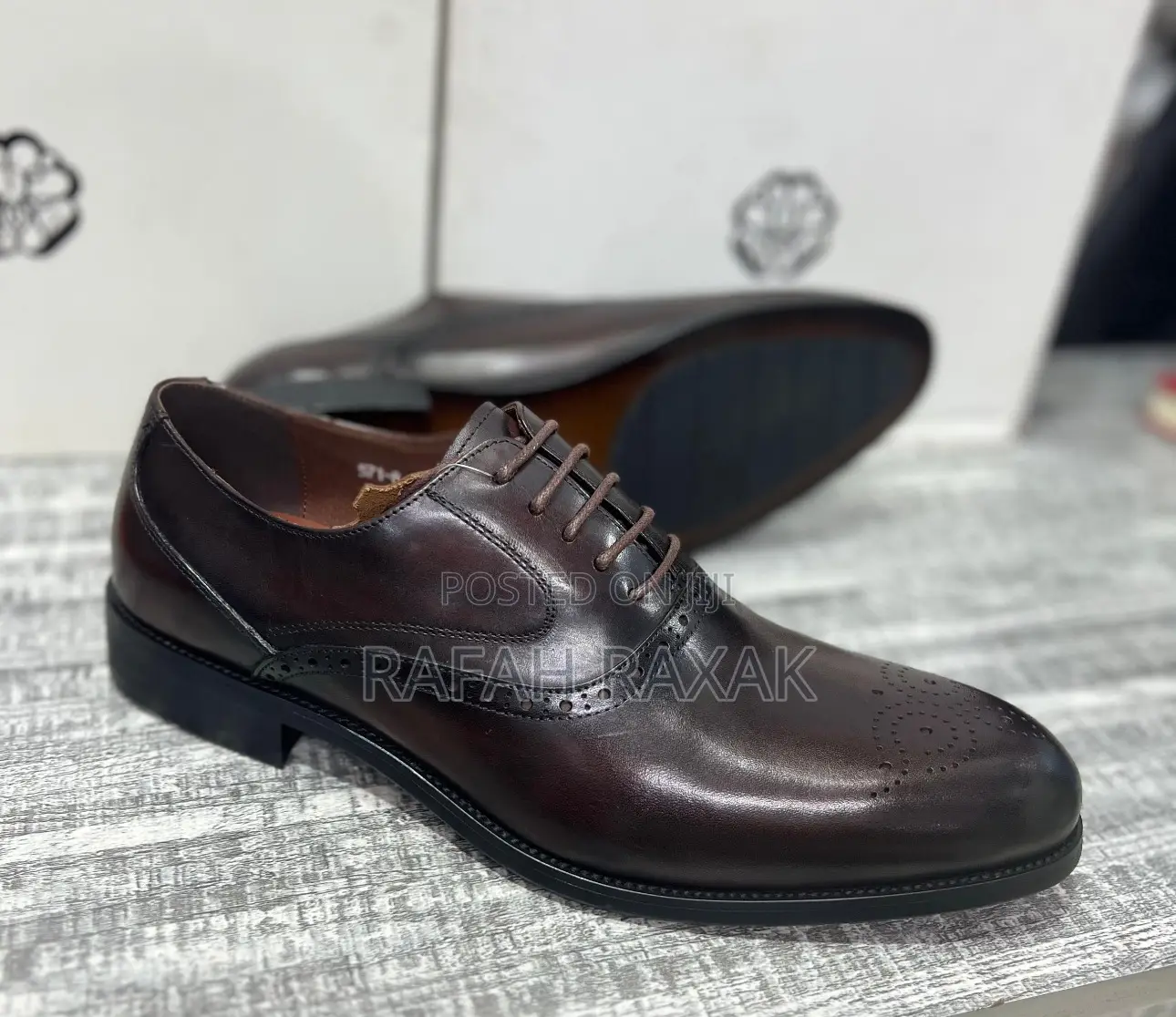 Original Men’S Dark Tan Stefano Borella Formal/Gentle Shoes