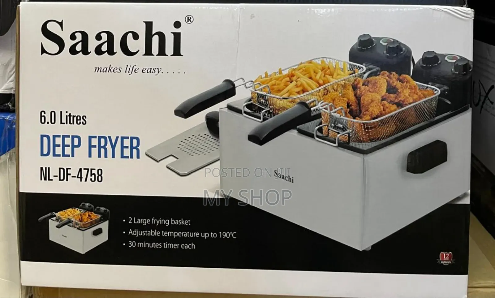New Stock Alert! Saachi Original 6l Double Deep Fryer – Heavy Duty