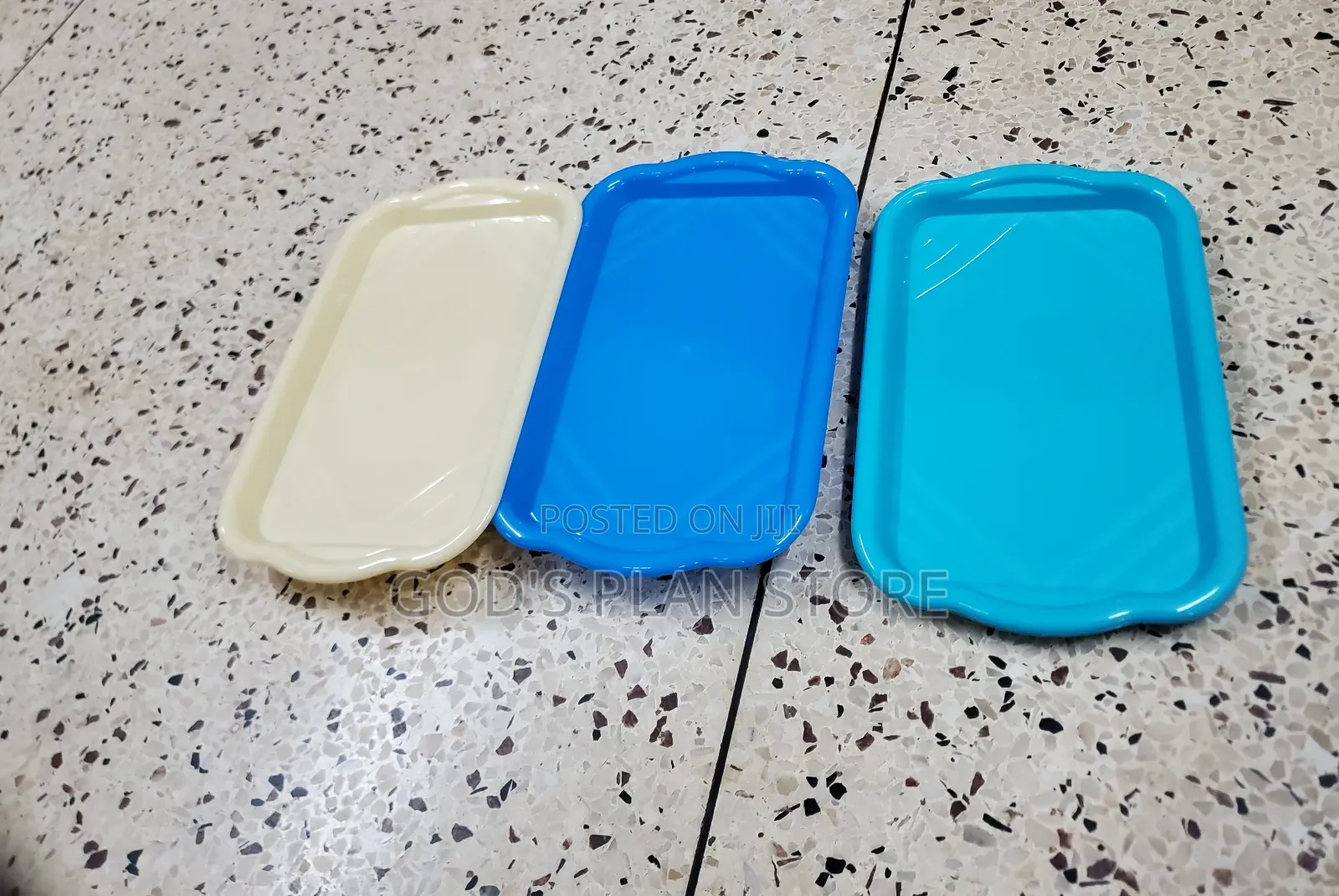 Small Rectangular Plastic Serving Trays 12pcs