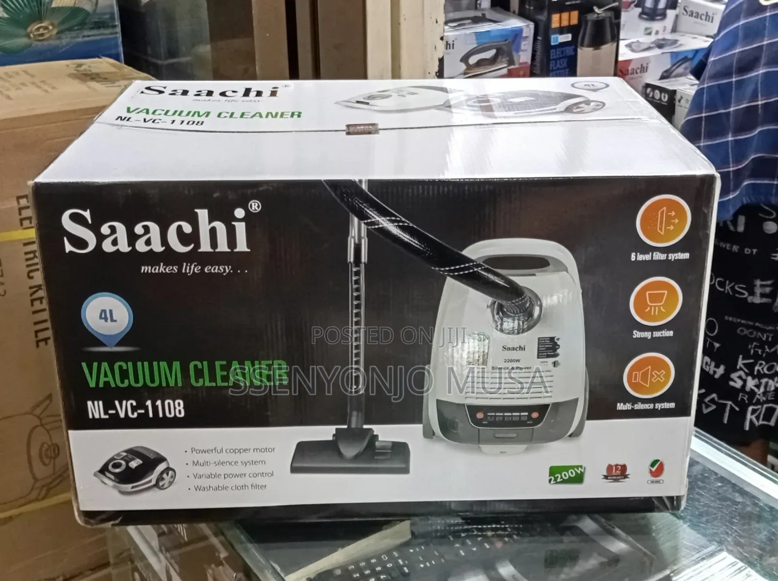 Saachi Dry Wet Vacuum Cleaner Nl-Vc-1108-Wh (2200w)