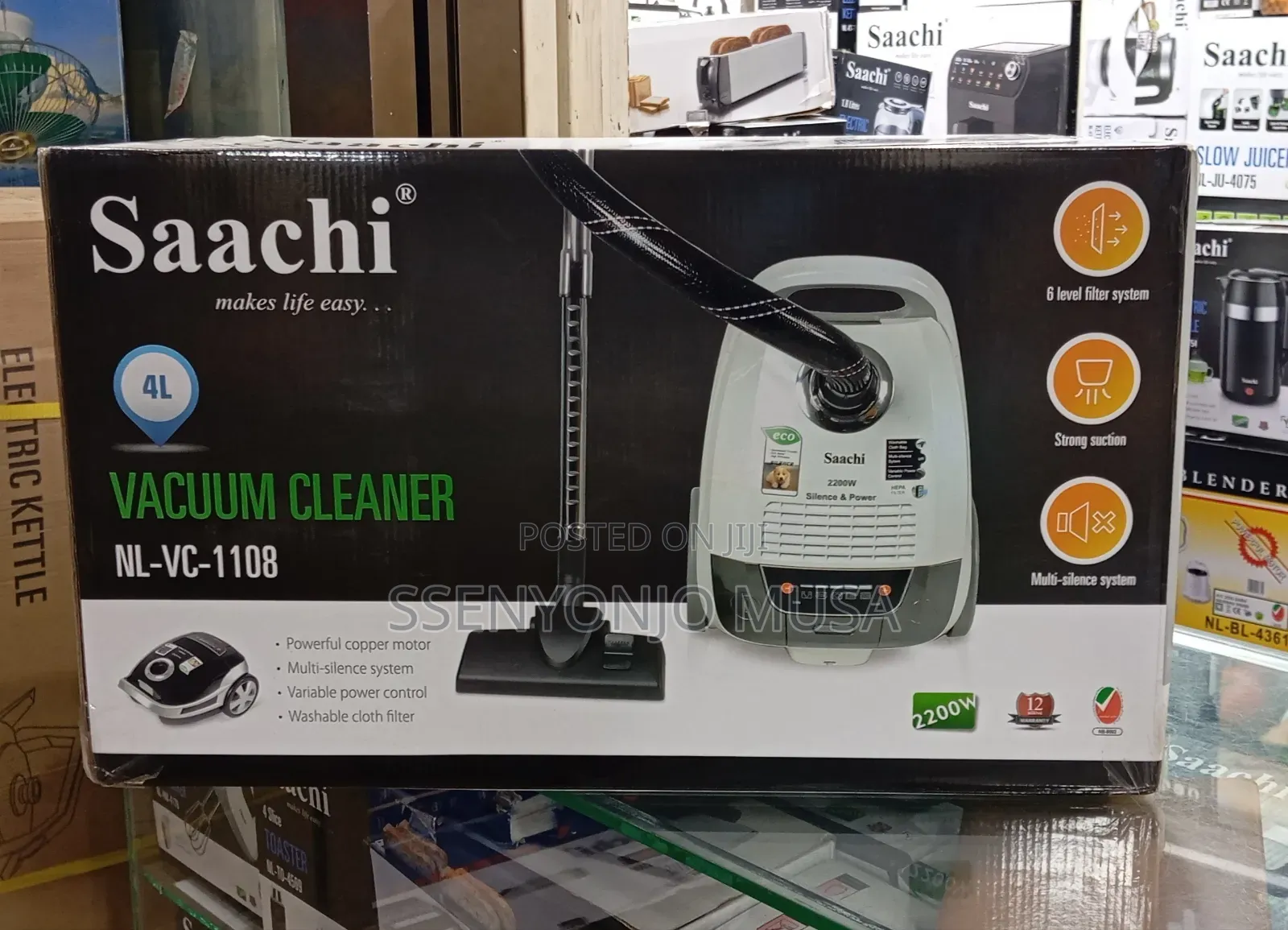 Saachi Dry Wet Vacuum Cleaner Nl-Vc-1108-Wh (2200w)