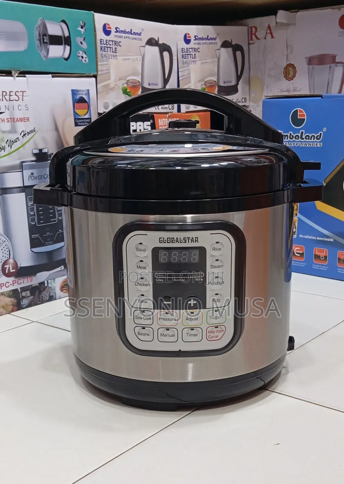 Globalstar Electric Pressure Cooker Gs-606d – 6l, 1000w