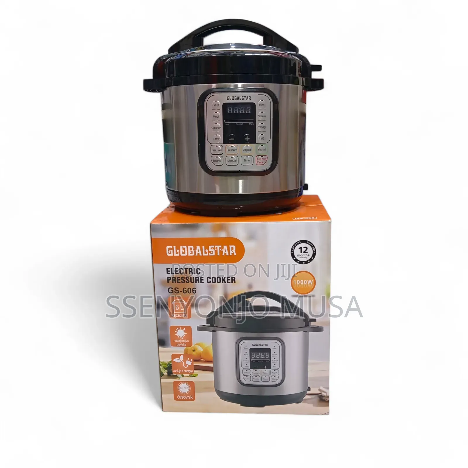 Globalstar Electric Pressure Cooker Gs-606d – 6l, 1000w