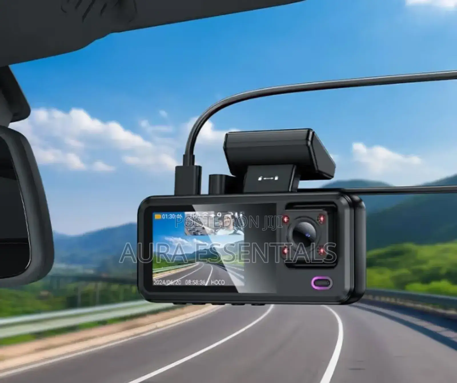 Hoco. Dv15 Tri-Channel Driving Recorder (Dash Cam)