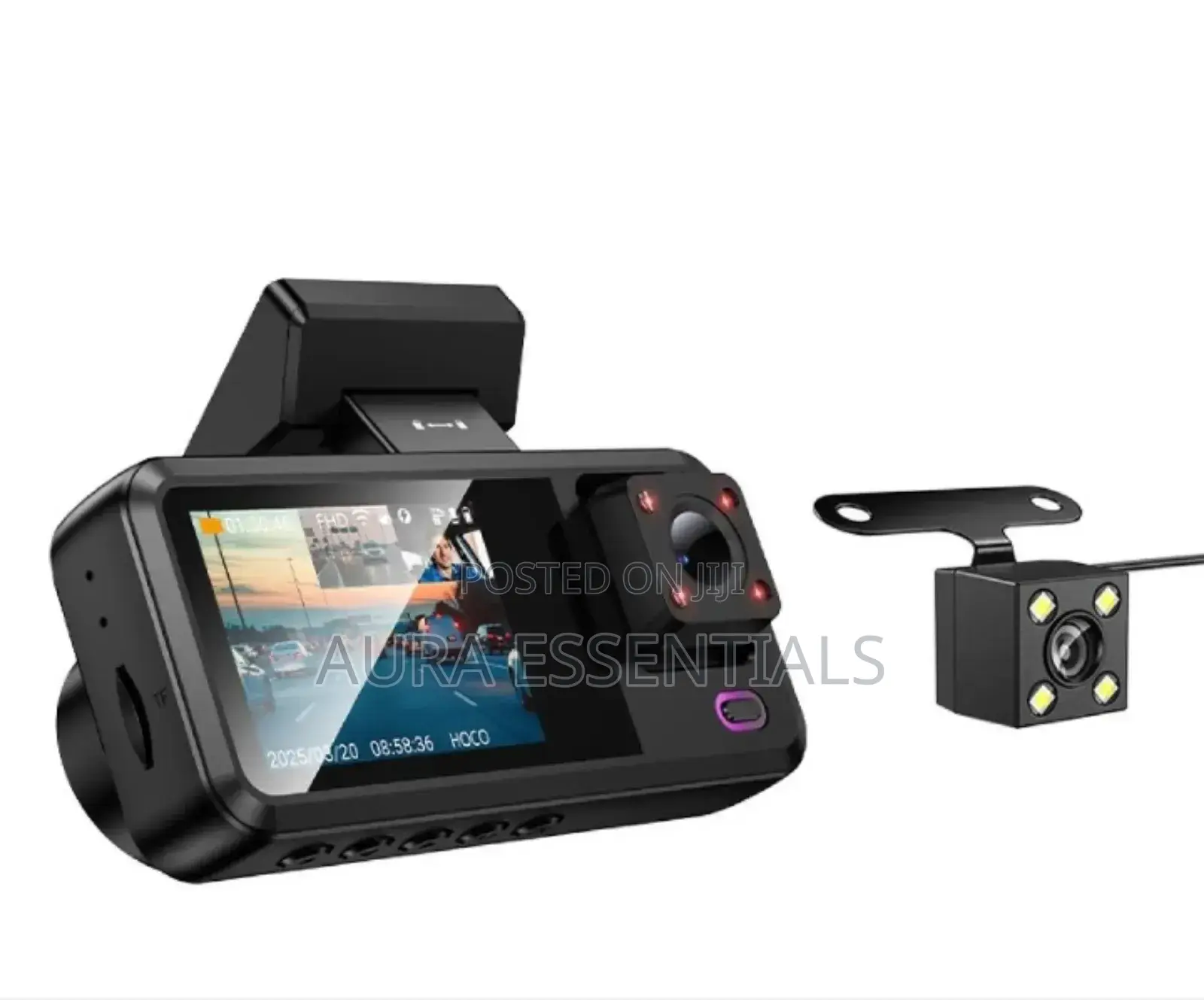 Hoco. Dv15 Tri-Channel Driving Recorder (Dash Cam)