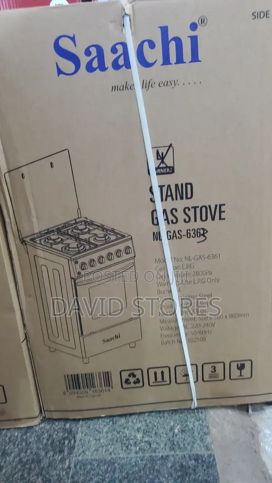 Saachi Stand Full Gas Stove 50×50