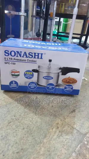 Sonashi 5l Pressure Cooker Spc-150 -compact Durable Aluminium Cooker