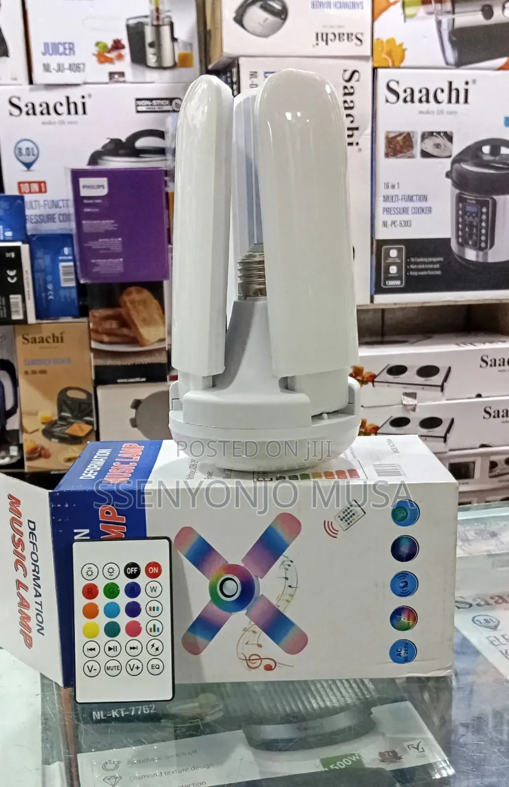 Smart Folding Led Music Light Bulb With Bluetooth Speaker – Color