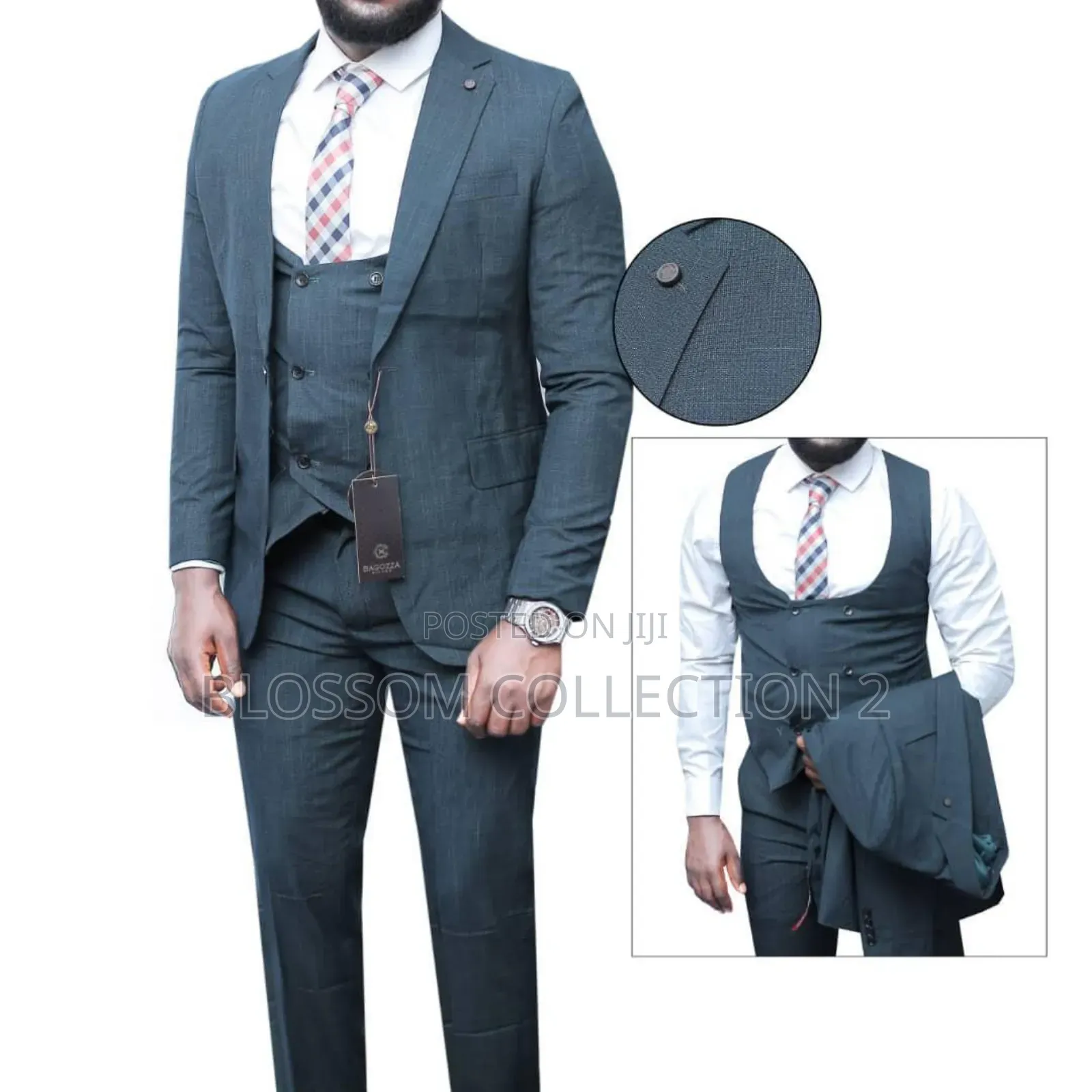 Men's Fit Suit 3-Piece Set - Business Ceremonial