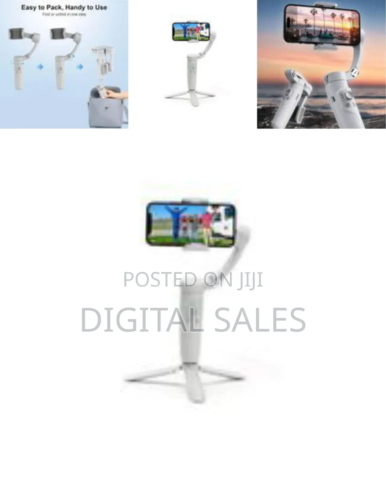 Versatile Smartphone Gimbal Stabilizer With Integrated Tripod