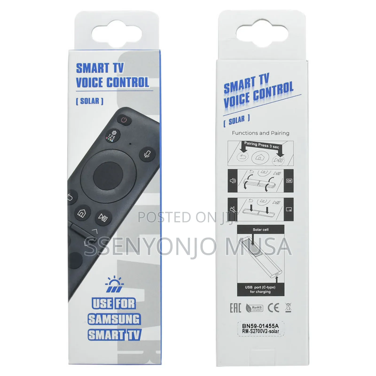 Samsung Smart Tv Voice Control Solar Remote Bn59-01455a – Bluetooth