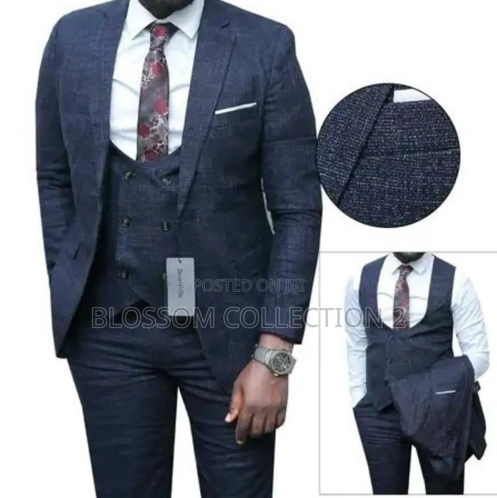 Men’S Perfect Fit Suit One Button 3-Piece Business Ceremonial
