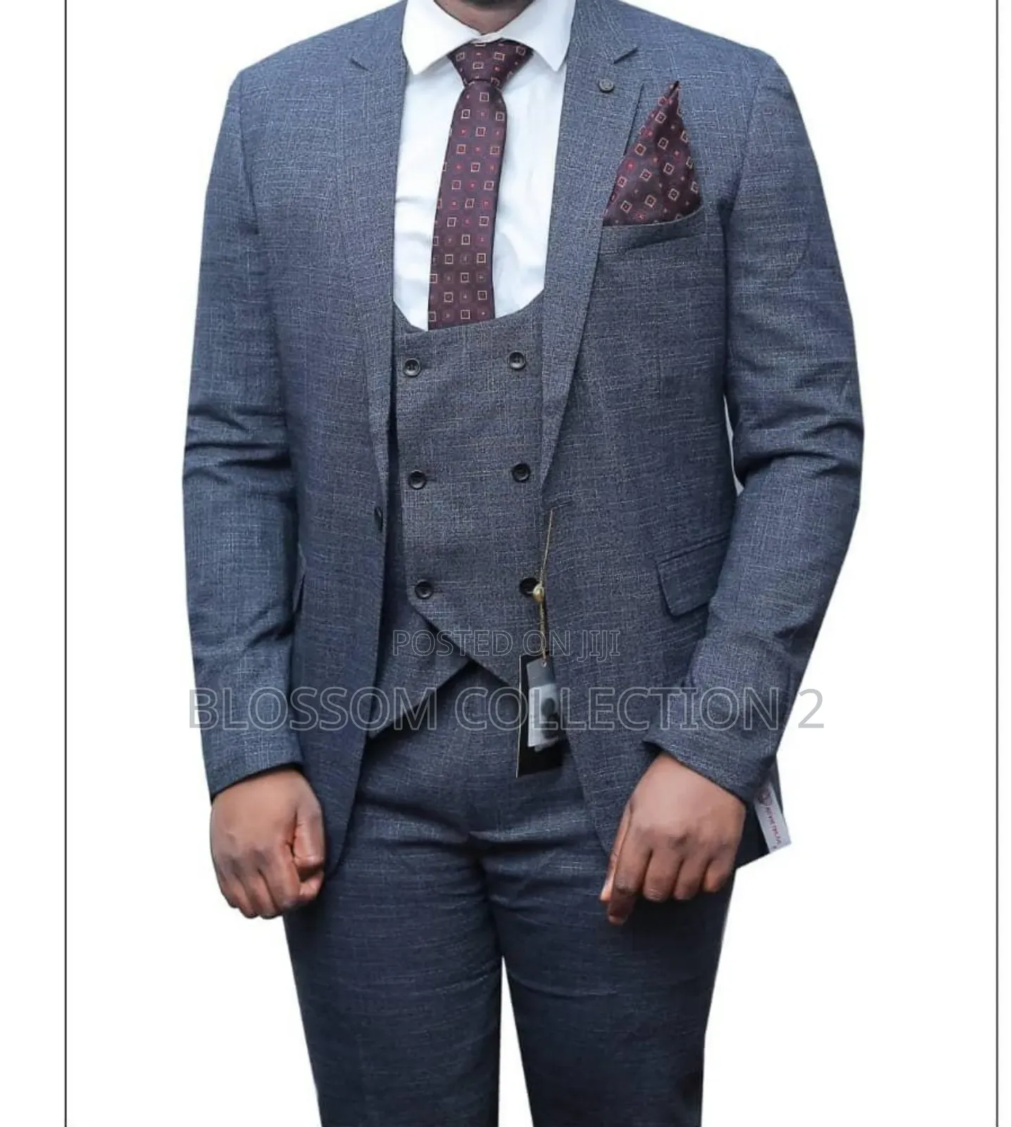 Men’S Perfect Fit Suit One Button 3-Piece Business Ceremonial
