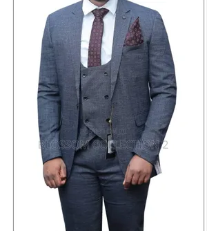Men’S Perfect Fit Suit One Button 3-Piece Business Ceremonial