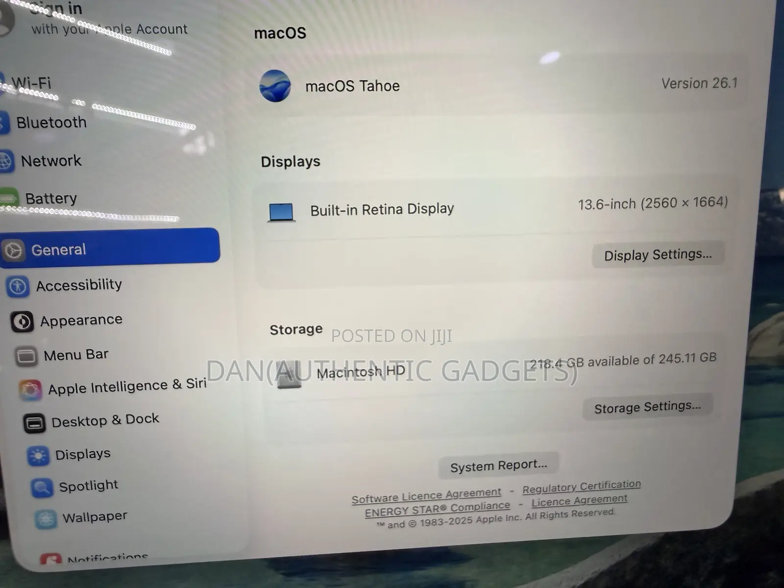 New Laptop Apple MacBook Air 2025 M4 13-Inch 16GB Apple M4 SSD 256GB