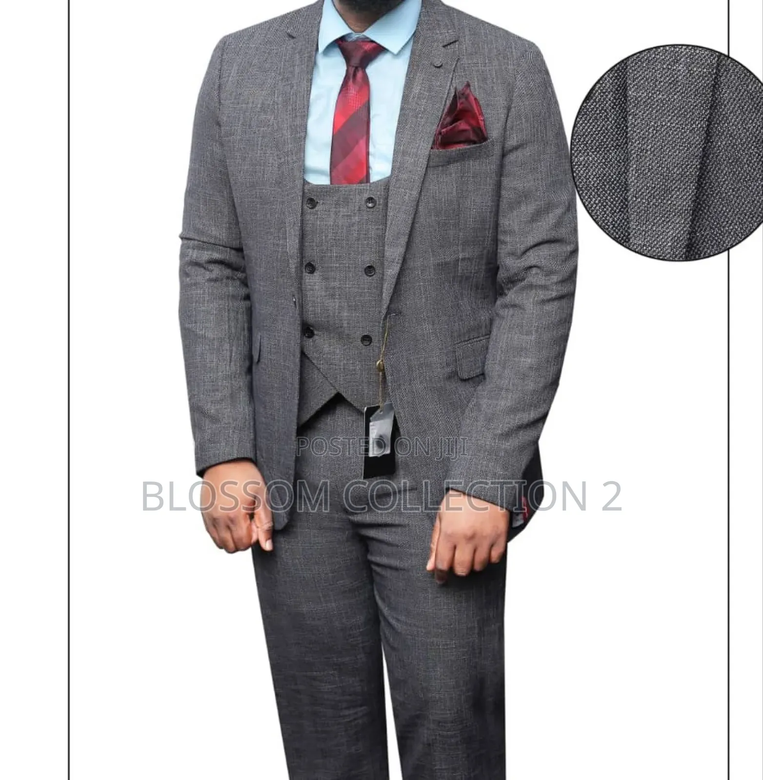 Men’S Perfect Fit Suit One Button 3-Piece Business Ceremonial