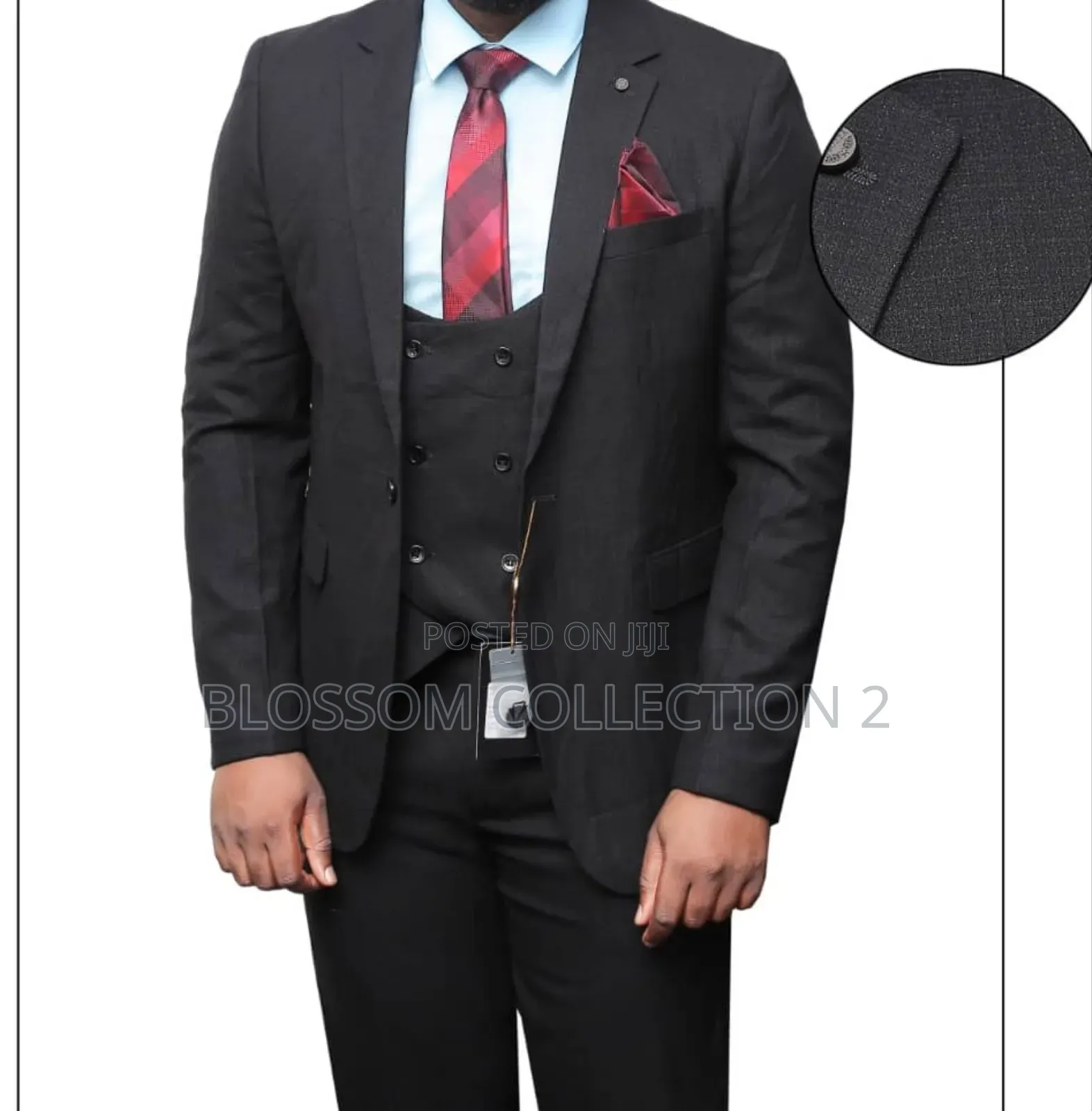 Men’S Perfect Fit Suit One Button 3-Piece Business Ceremonial