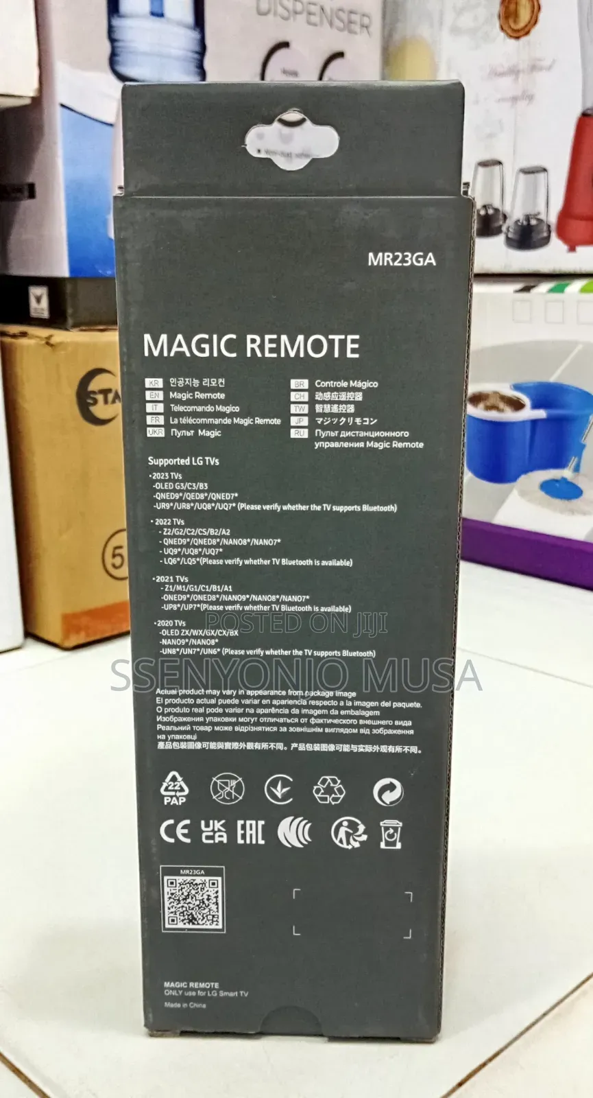 Lg Magic Remote Control Mr23ga – Voice Ai, Nfc Motion Control For Lg
