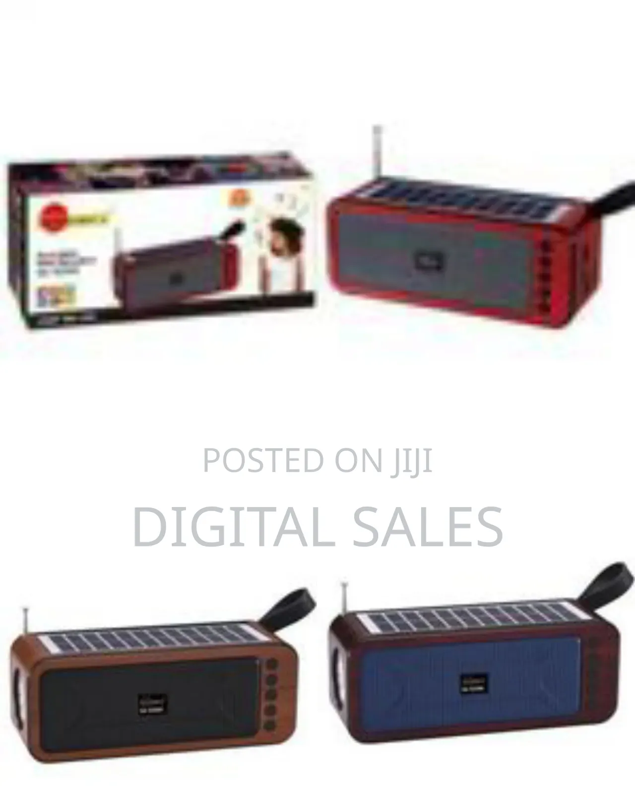 Sunafrica Portable Solar Bluetooth Speaker With Radio Torch
