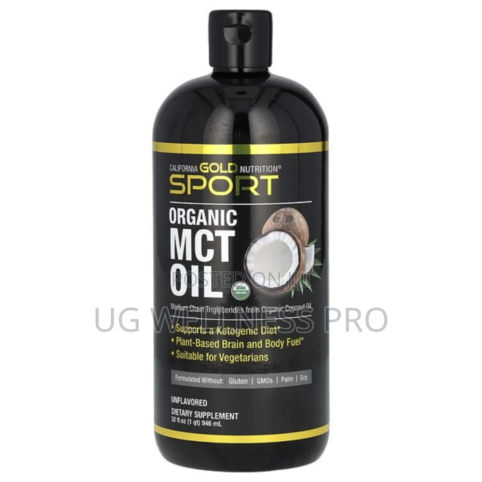California Gold Nutrition, Sport, Organic MCT Oil, 32 Fl Oz (946 Ml)