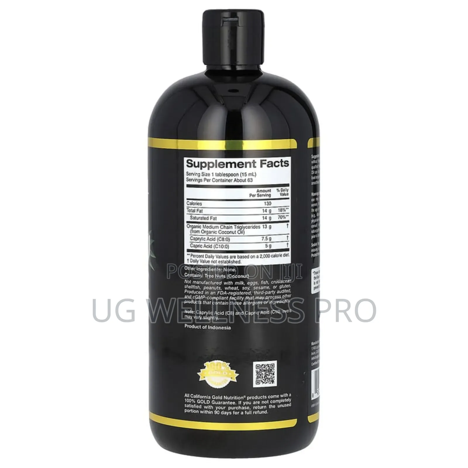 California Gold Nutrition, Sport, Organic MCT Oil, 32 Fl Oz (946 Ml)