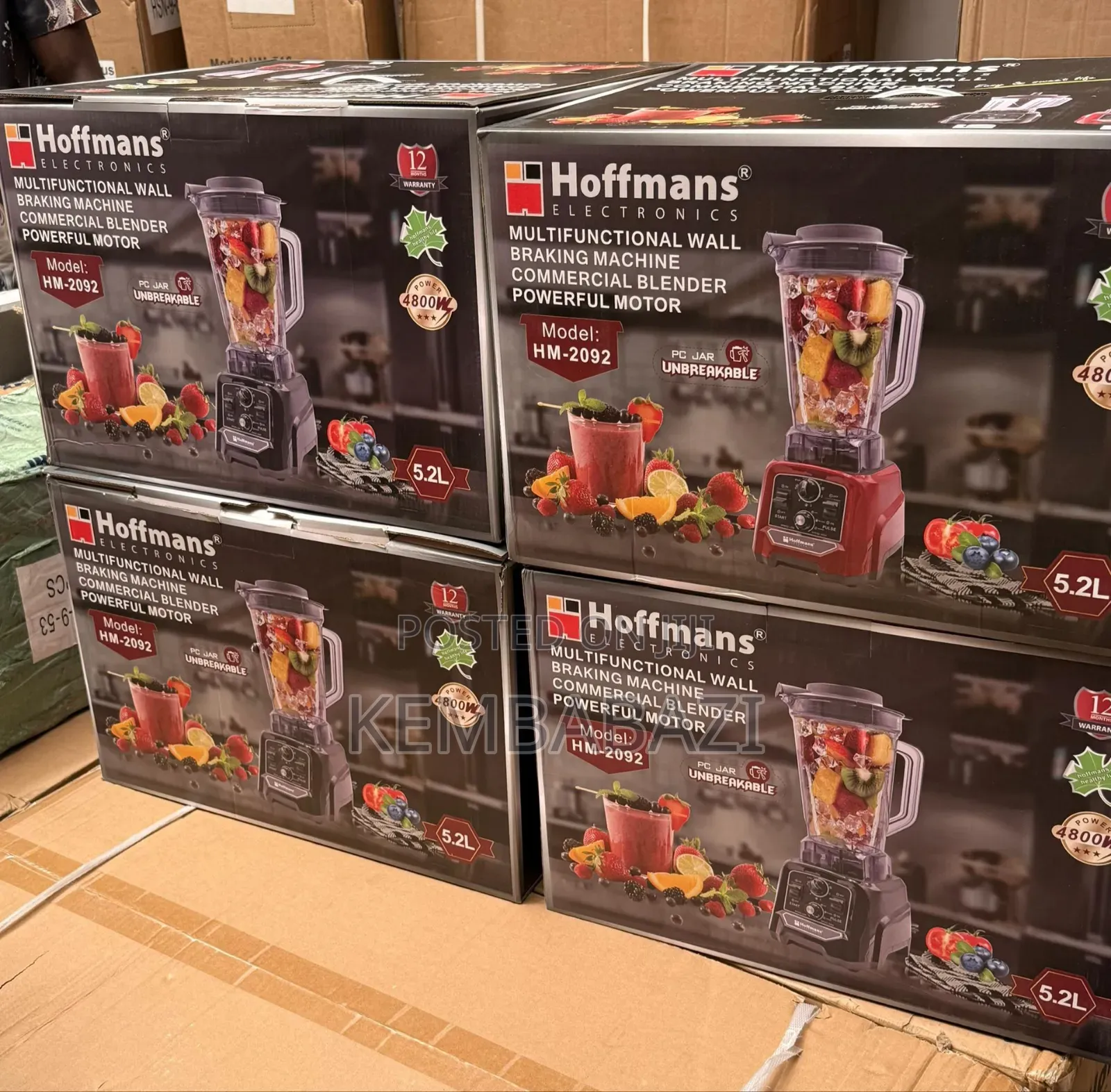 5.2litres Hoffmans Electronics Hm-2092 Commercial Blender