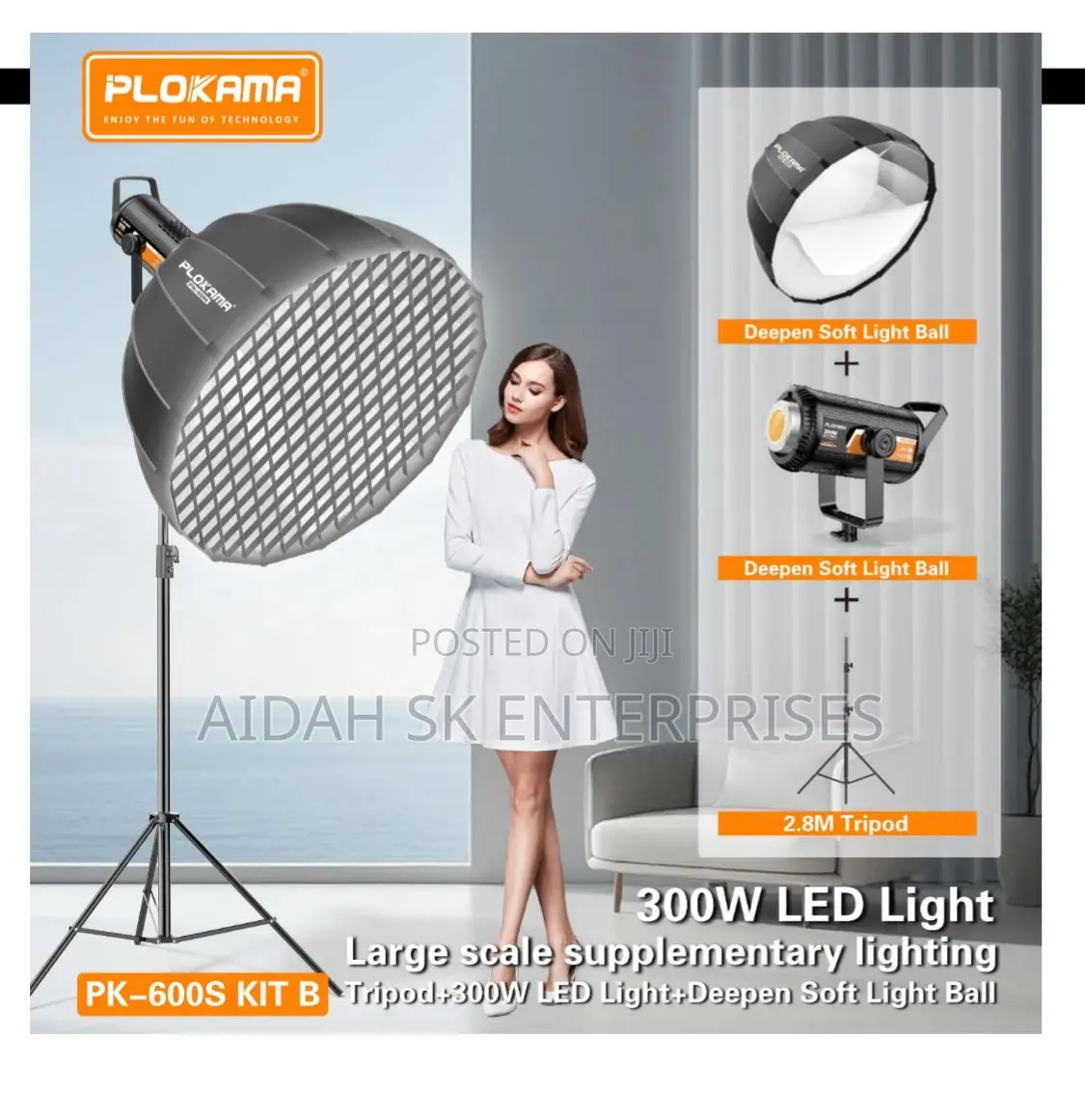 Plokama Pk-600s Professional Led Photography Lighting Kit (Softbox)