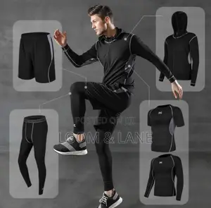 Men's 5-Piece Compression Athletic Wear Set