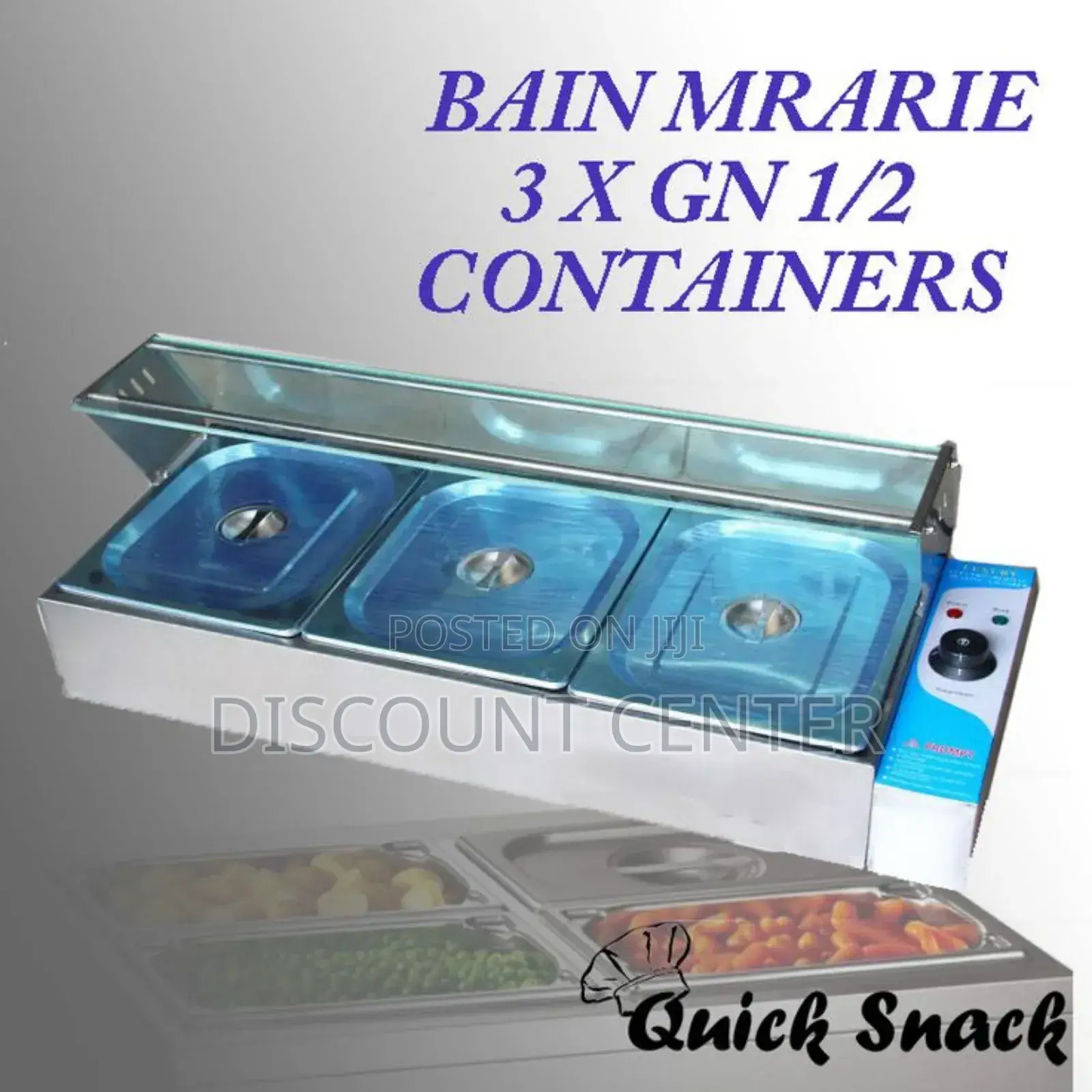 3 Bain Marie Food Warmer Electric