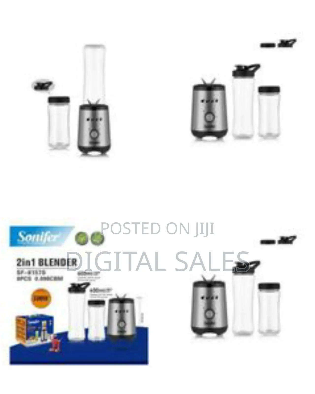 Sonifer 2-in-1 Compact Personal Blender System (500w)
