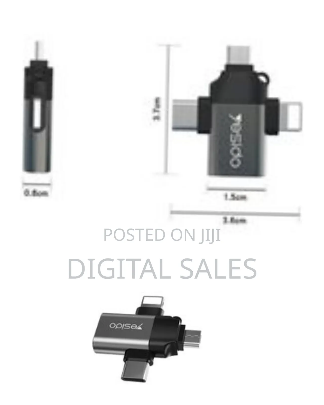 Yesido 4-in-1 Multi-Port Adapter -
