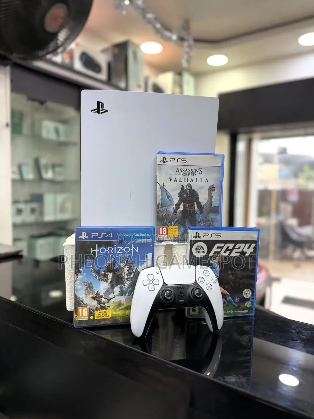 Ps5 Includes 2 Controllers and 1 Game, Perfect for Clear Fast Gamepla