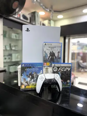 Ps5 Includes 2 Controllers and 1 Game, Perfect for Clear Fast Gamepla
